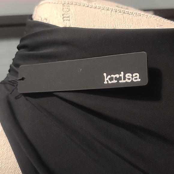 NWT Revolve KRISA one sleeve blouse in black XS - Picture 4 of 7